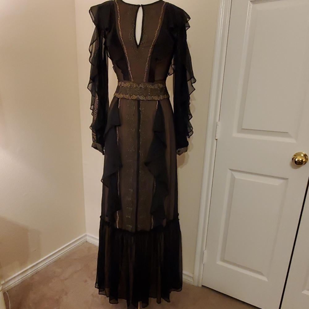 BCBG MAXAZRIA Embroidered Maxi Dress 2 NWT - Picture 2 of 6